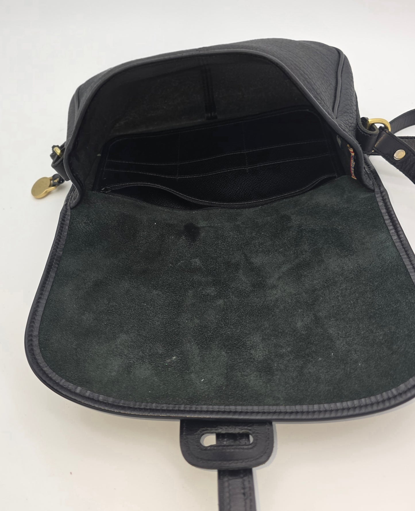 Vintage Dooney & Bourke All-Weather Leather Duck Crossbody – Black