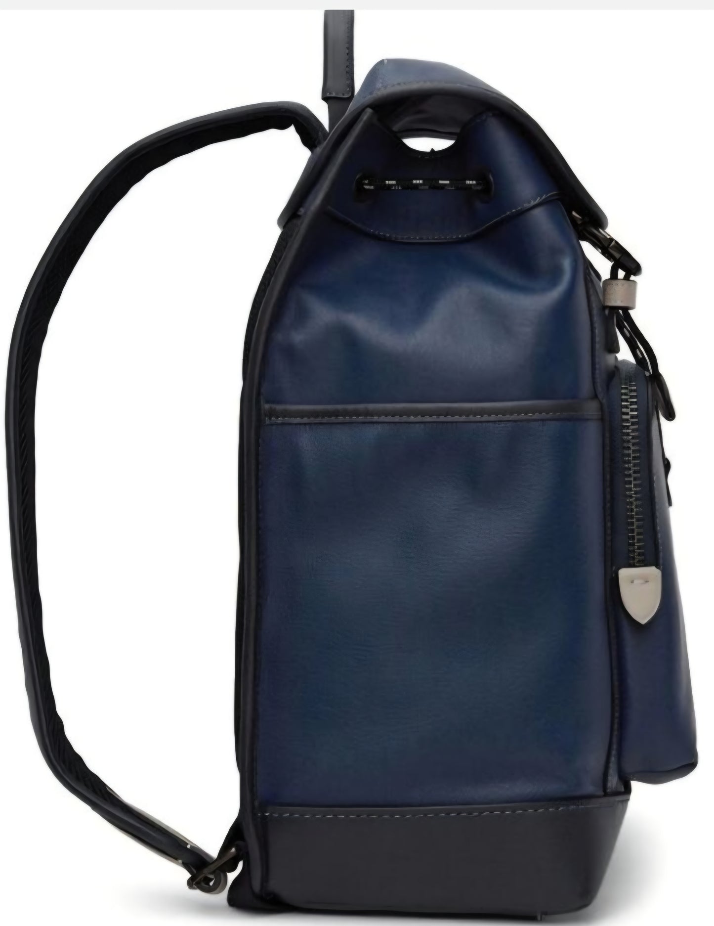 Coach League Flap Backpack — Midnight Navy Leather