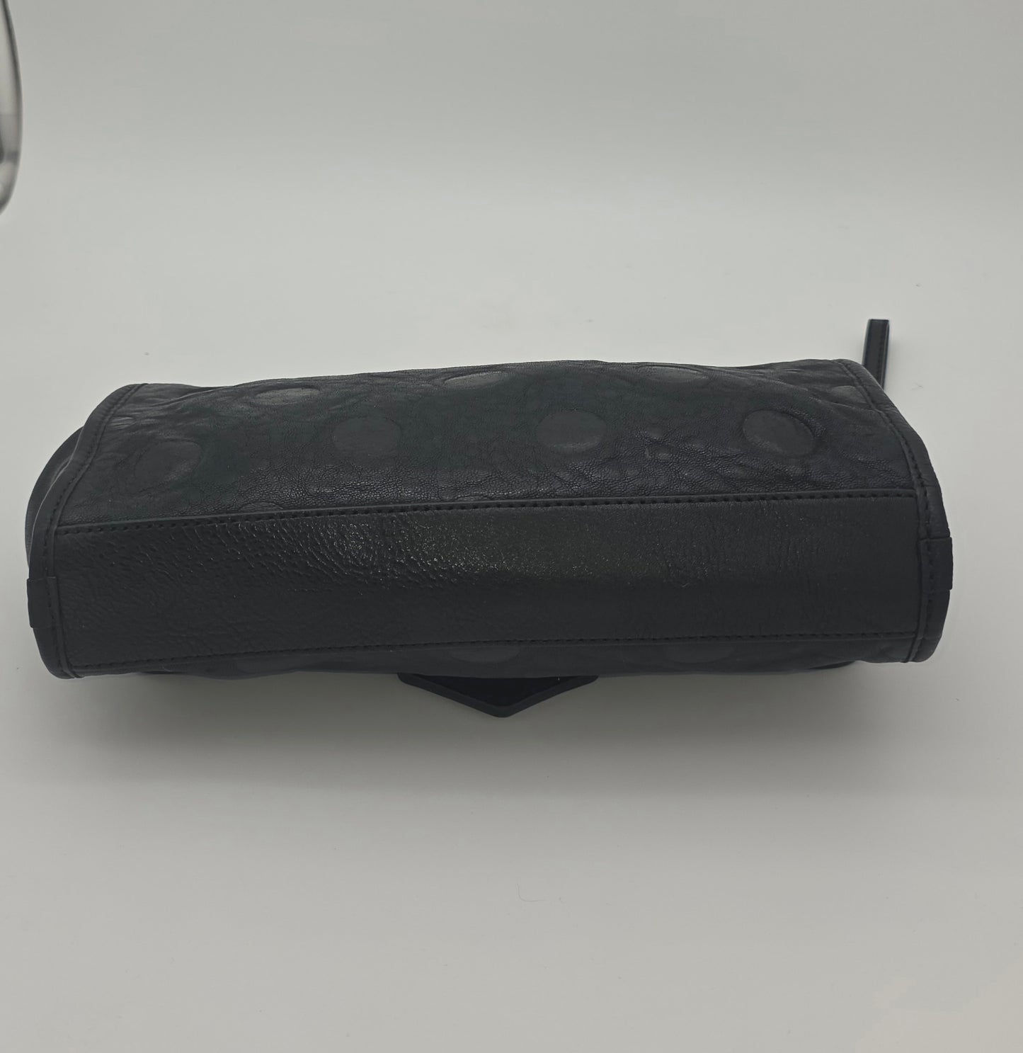Marc by Marc Jacobs Black Polka Dot Embossed Leather Wristlet Clutch