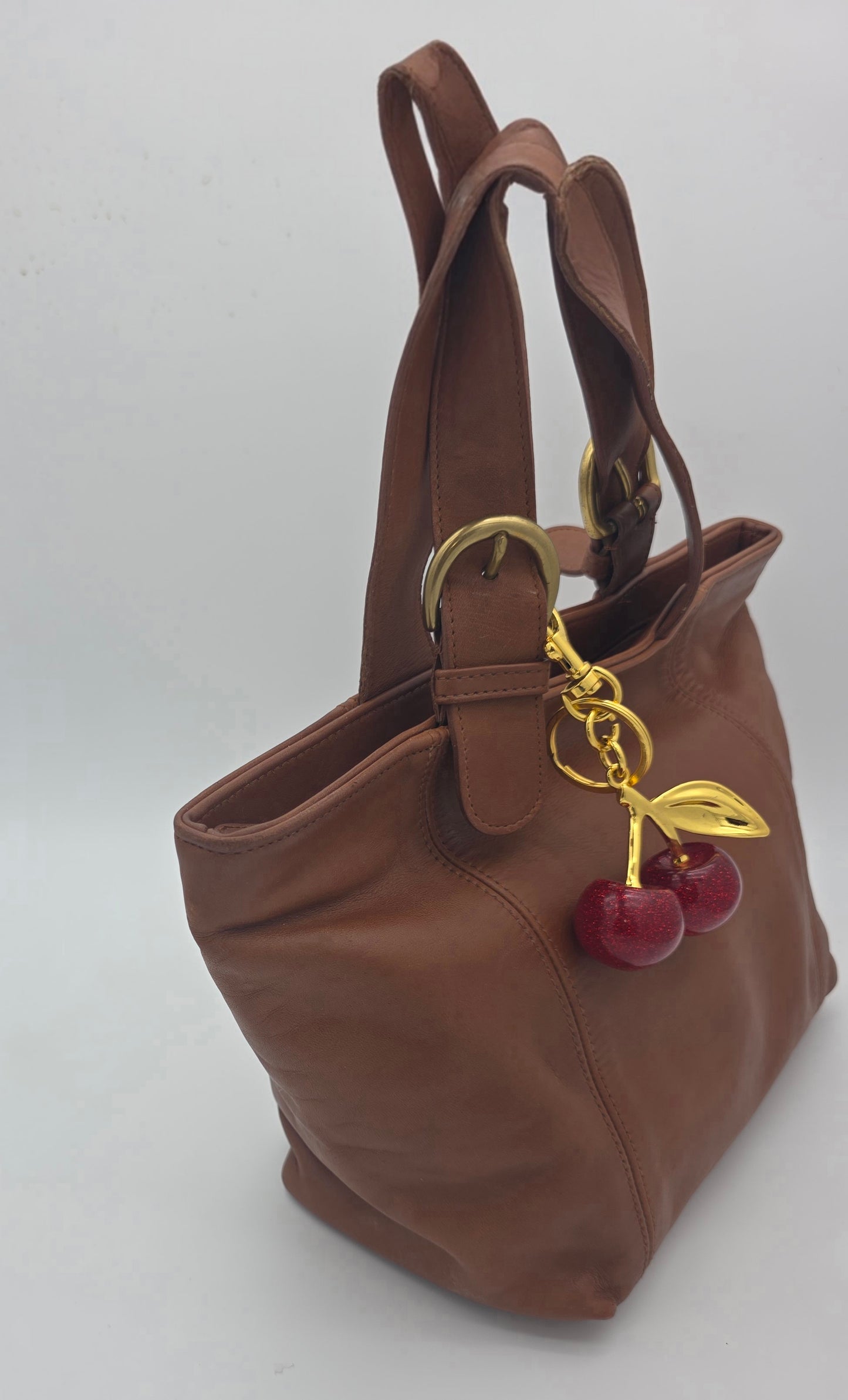 Vintage Coach Glove-Tanned Cowhide Tote – Tan/Cognac, Gold Hardware